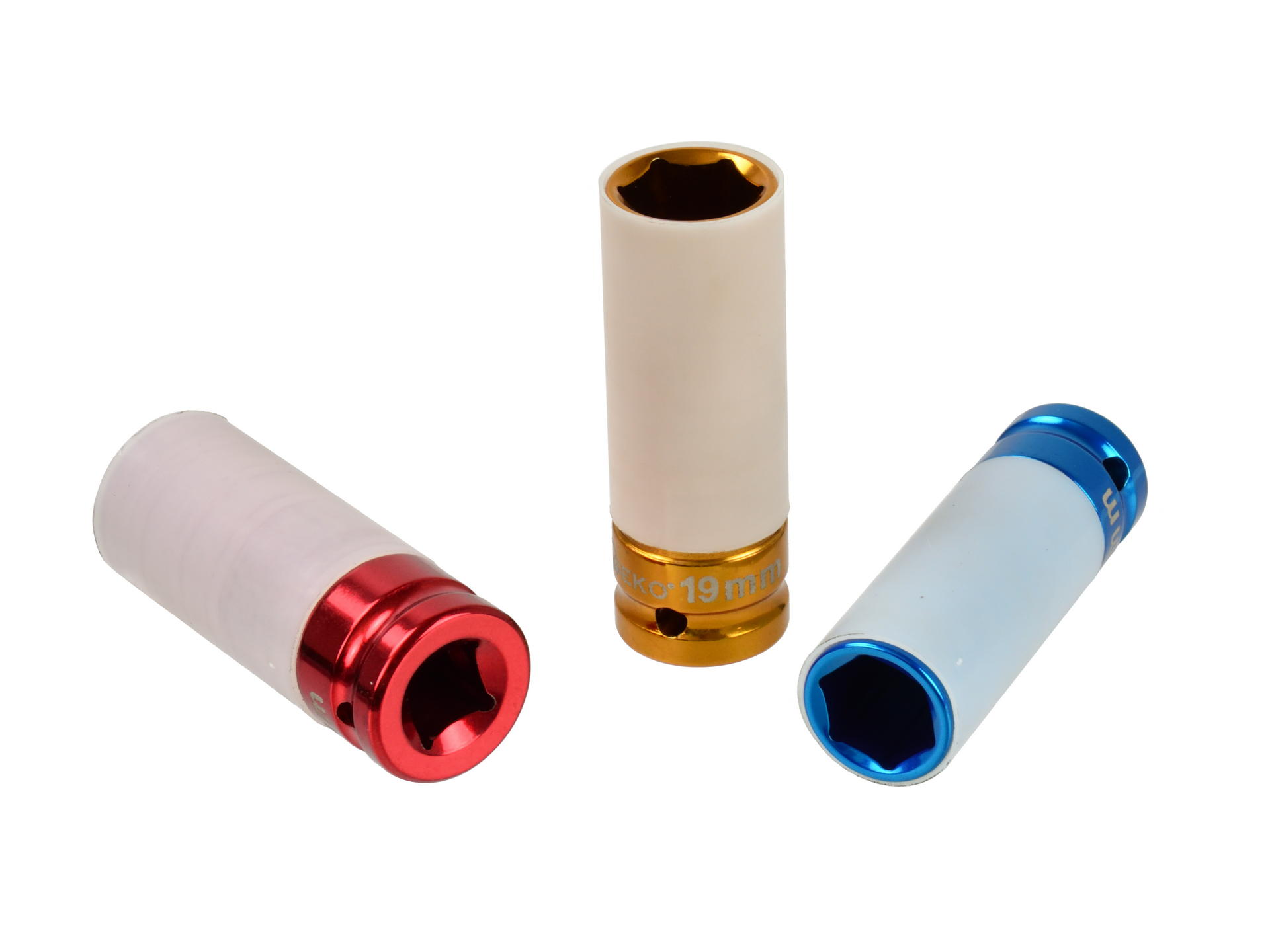 GEKO G10510 Nástrčné rázové kľúče hlavice pre hliníkové disky 17mm 19mm 21mm