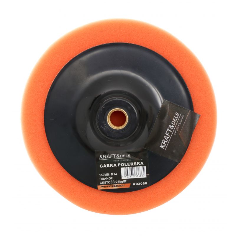 KRAFT&DELE KD3060 Leštiaca špongia kotúč 150mm M14 oranžová