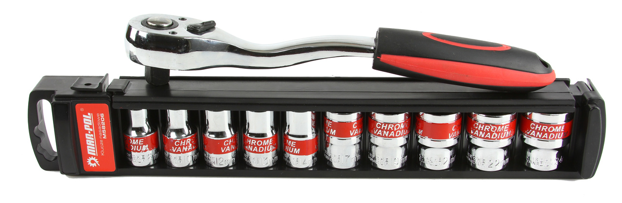 MAR-POL M58206 Nástrčné kľúče hlavice 1/2" Sada 12ks 8-24mm (KLIP)