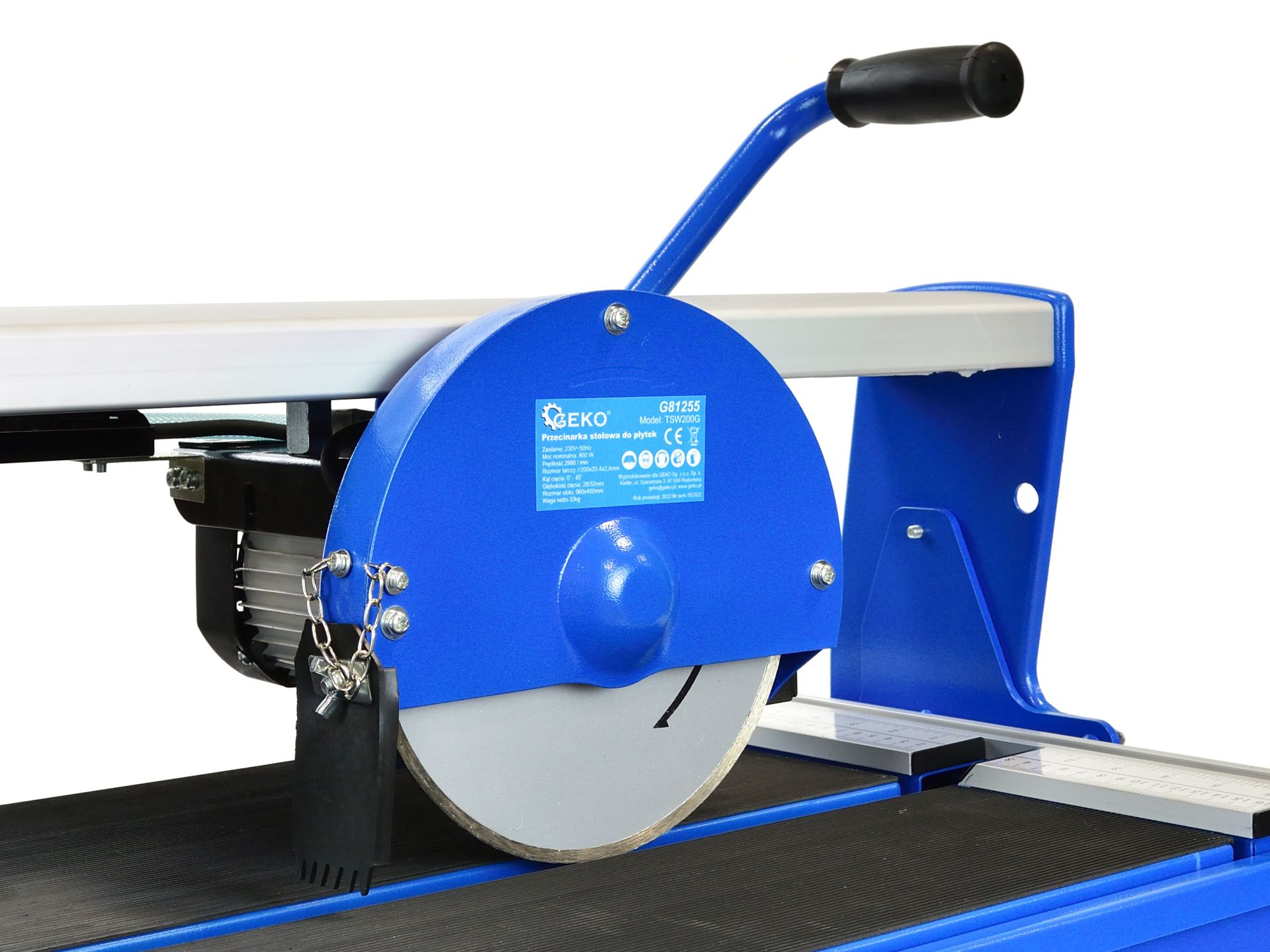 GEKO G81255 Stolová píla rezačka píla na dlažbu 800W 920mm (200mm kotúč)
