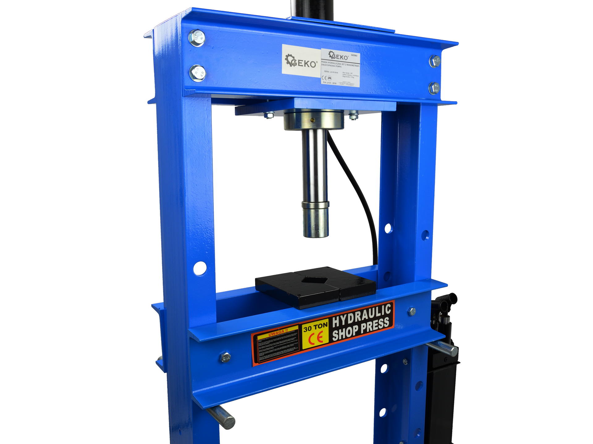GEKO G02083 HYDRAULICKÝ LIS nosnosť 30t s manometrom dvojstupňový