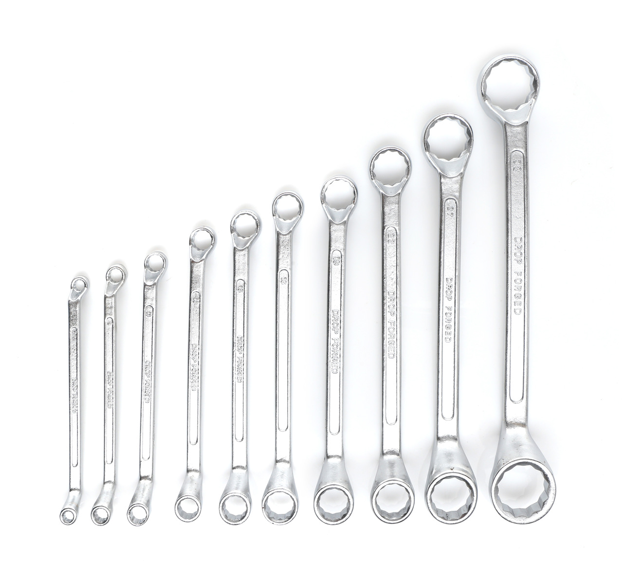 Kraft&Dele KD10929 Dvojstranné očkové kľúče 6-32mm puzdro 10ks Sada