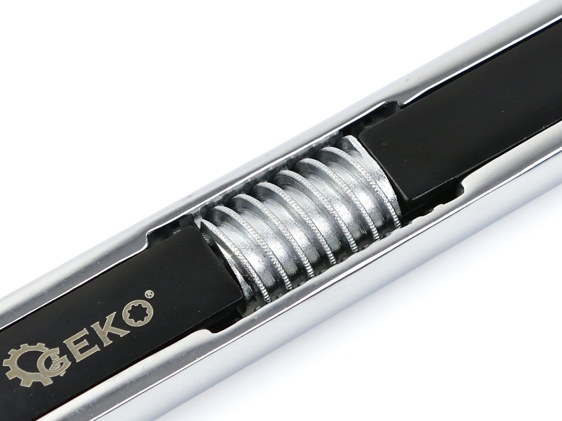 GEKO G15028 Nastaviteľný očkový kľúč - obojstranný 15-27 mm/5-15 mm CrV