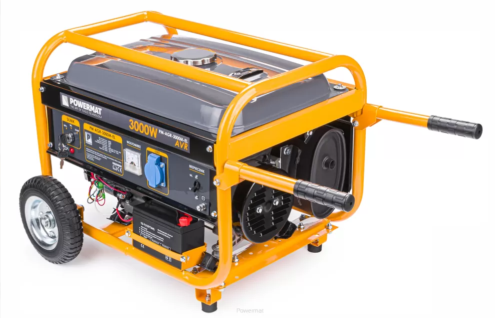 POWERMAT PM-AGR-3000M-EL ELEKTROCENTRÁLA GENERÁTOR PRÚDU 3000W AVR