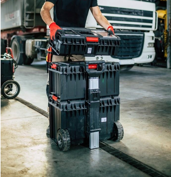 Irma QB248 Pojazdný box organizér na náradie 3v1 PROFI QBRICK ONE