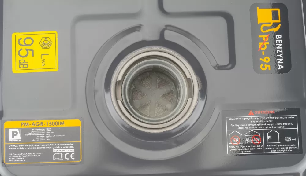 POWERMAT PM-AGR-1500IM ELEKTROCENTRÁLA GENERÁTOR PRÚDU 3HP 1500W