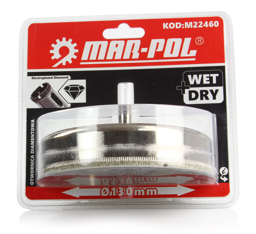 MARPOL M22460 Diamantový vrták vykružovák na dlažbu 130mm