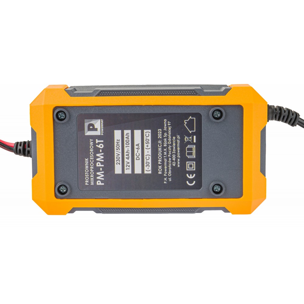 POWERMAT PM-PM-6T Mikroprocesorová nabíjačka batérií 6/12V