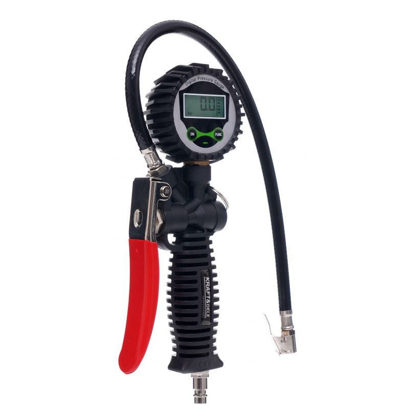 KRAFT&DELE KD1366 Pištoľ na hustenie pneumatík s manometrom LCD 12 bar hadica 400 mm