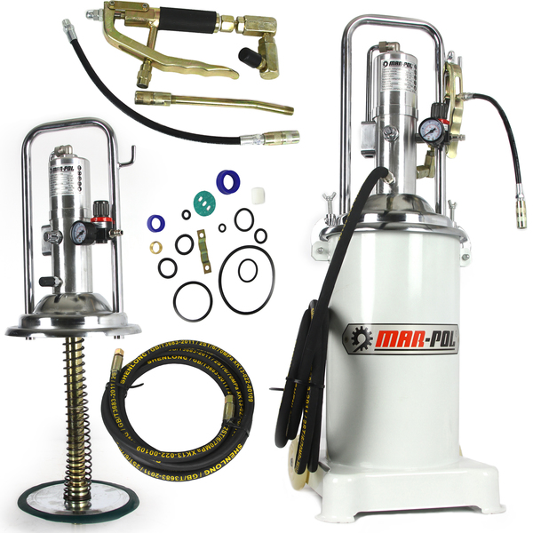 Mar-pol M78060 Pneumatický mazací lis 17L maznica