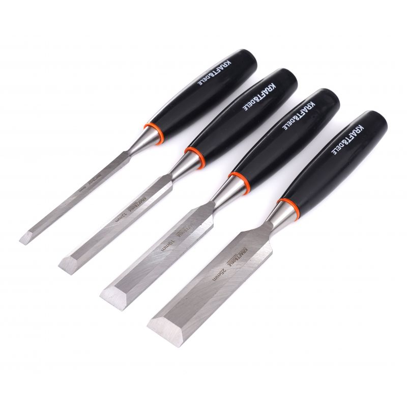 KRAFT&DELE KD11773 SADA REZBÁRSKYCH DLÁTOK, Sada tesárskych dlát 4ks