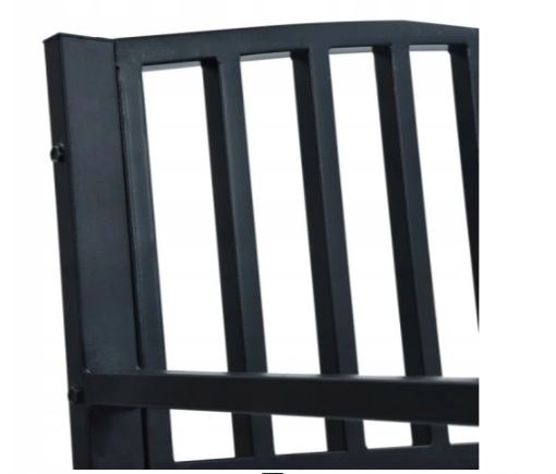 Kovová záhradná lavička, lavica 125x53x82 cm