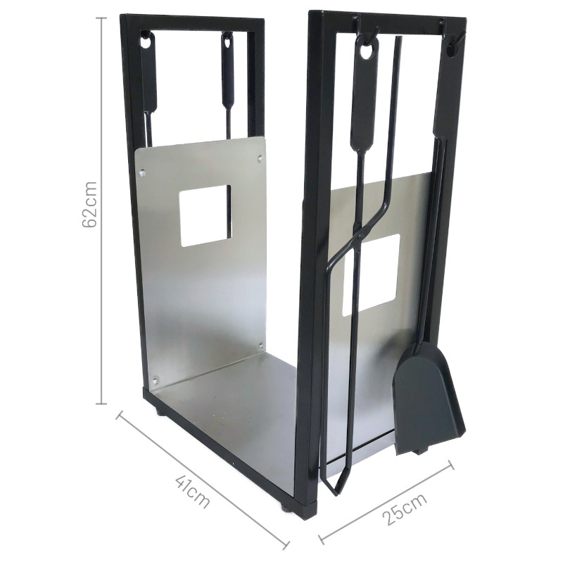 Irma KMX30 Dekoratívny stojan kôš na drevo s príslušenstvom