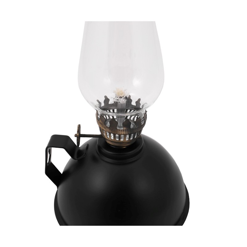 Irma LAN211 Olejová petrolejová lampa petrolejka s cylindrom 20cm čierna