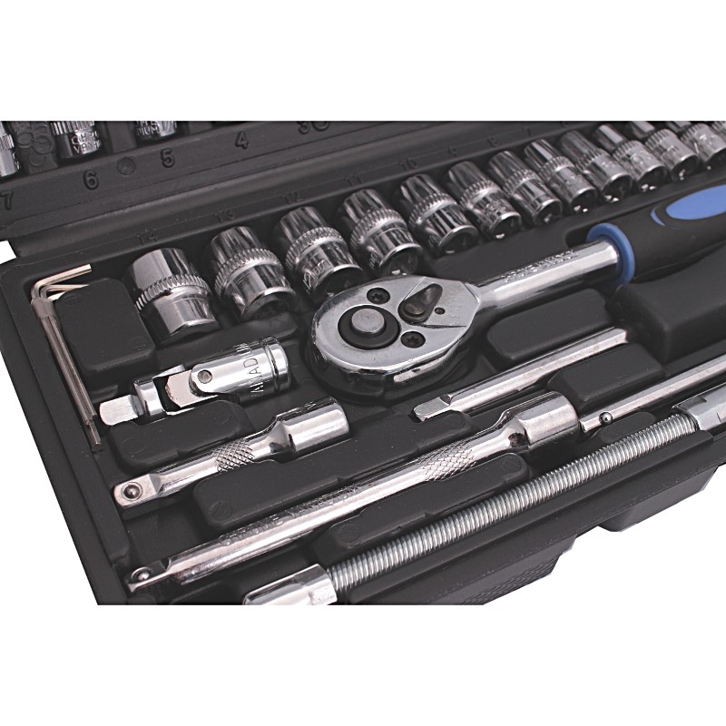 Irma KNZ4614 Nástrčné hlavice kľúče 46ks 1/4'' 6 uhl. 4-14mm bity sada