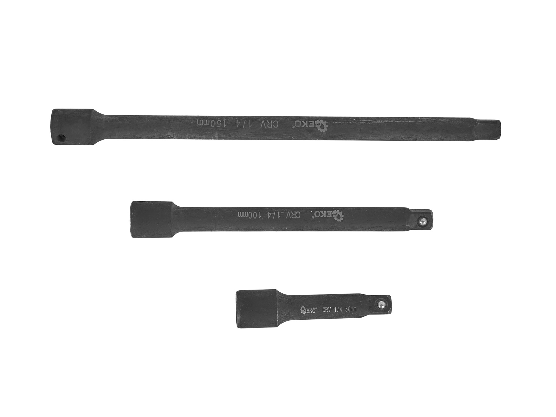 Geko G10531 Predlžovacia gola nástavec kľúča 1/4" 3/8" 1/2" CrV 9ks
