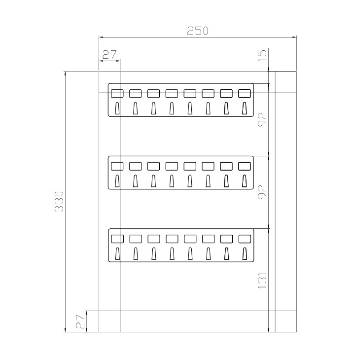  Irma SFE924 Elektronická skrinka na 24 kľúčov trezor