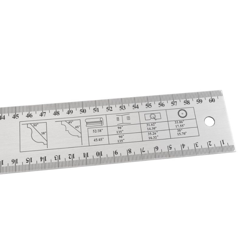IRMA KTZ35 Nastaviteľný uholník uhlomer 600mm, nerez
