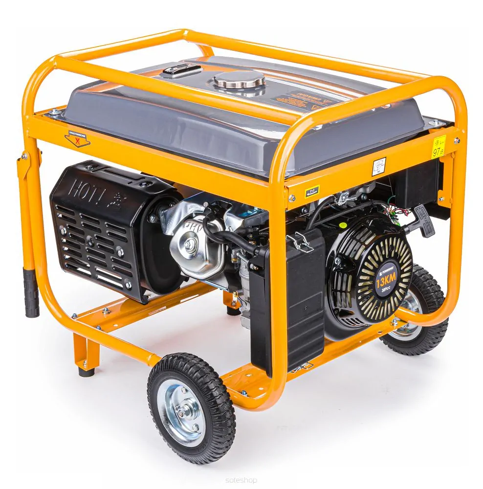 POWERMAT PM-AGR-6500M-K ELEKTROCENTRÁLA GENERÁTOR PRÚDU 15HP 230 V / 50 Hz 6500W
