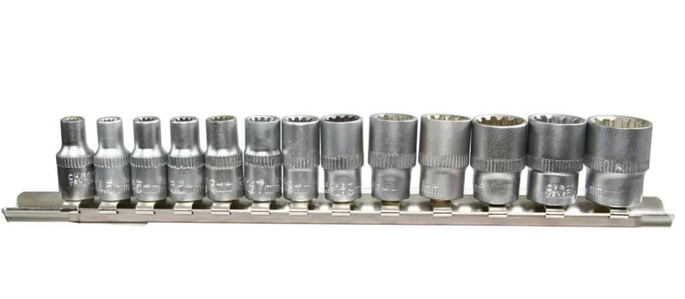 MAR-POL M66419 Nástrčné kľúče SPLINE 1/4" 4-14mm 13ks