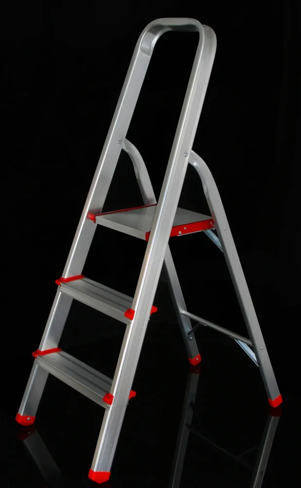 MAR-POL M85600 HLINÍKOVÝ REBRÍK 3 schodíky 150kg