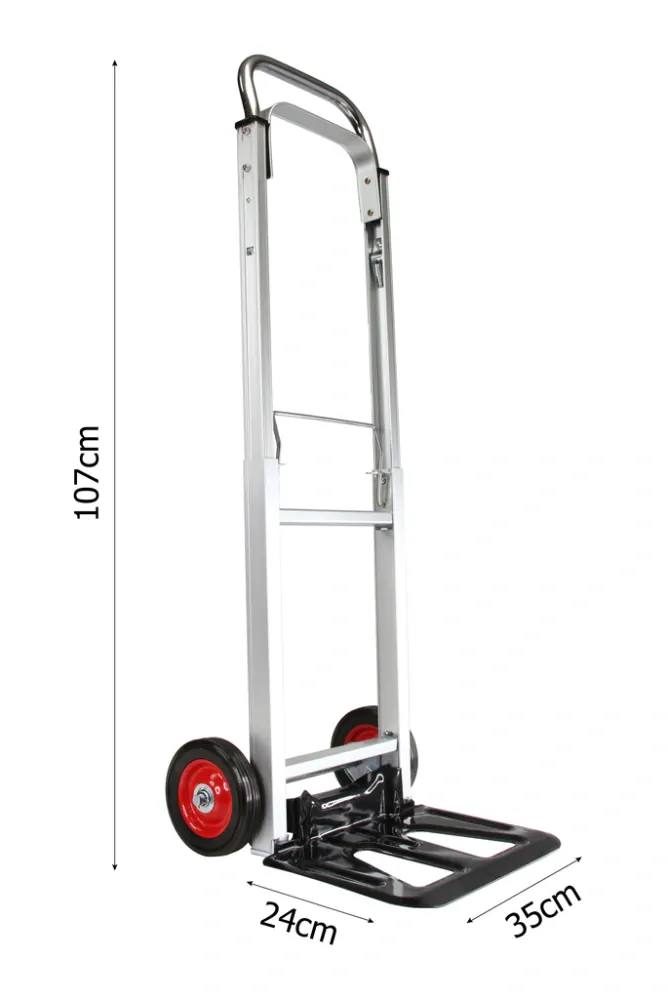 MAR-POL M80084 Plošinový transportný vozík rudla 90kg skladací