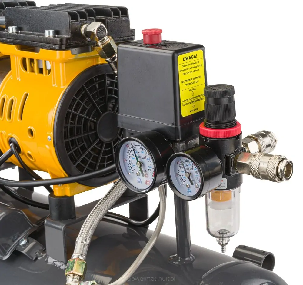 POWERMAT PM-KBO-24T Bezolejový kompresor 24L 8bar
