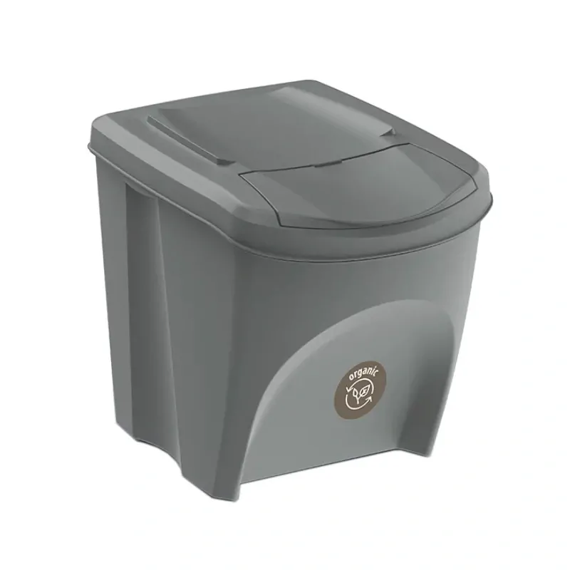 Irma KWB324 Odpadkový kôš na triedenie odpadu 2x25L + 2x35L 4ks sivé