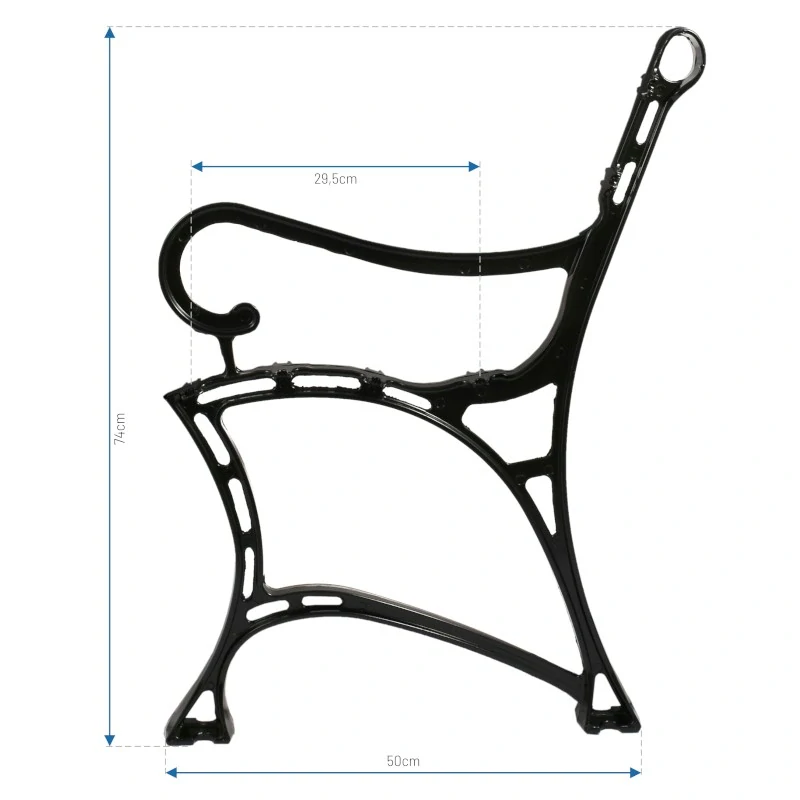 SZPILA NLA102 Hliníková konštrukcia pre záhradnú lavicu lavičku