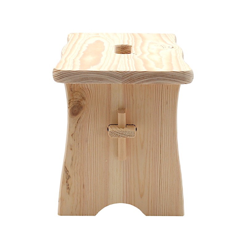 IRMA DDD136 Drevený stolček stolička hokerlik taburet šamlík 31x29x21cm
