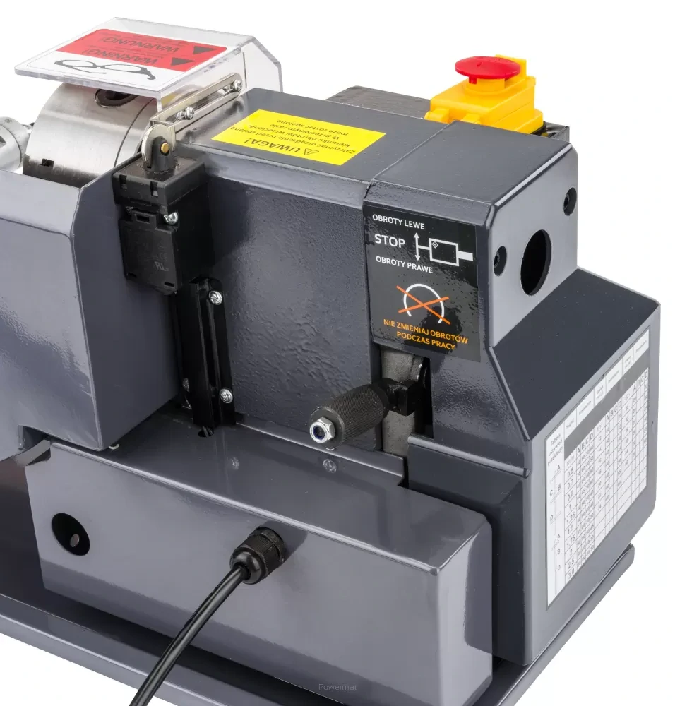 POWERMAT PM-MTM-550T Elektrický stolný sústruh 550W príslušenstvo