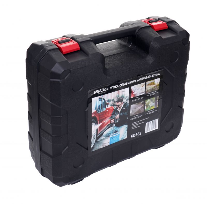 KRAFT&DELE KD663 Akumulátorový tlakový čistič vapka 2x68V