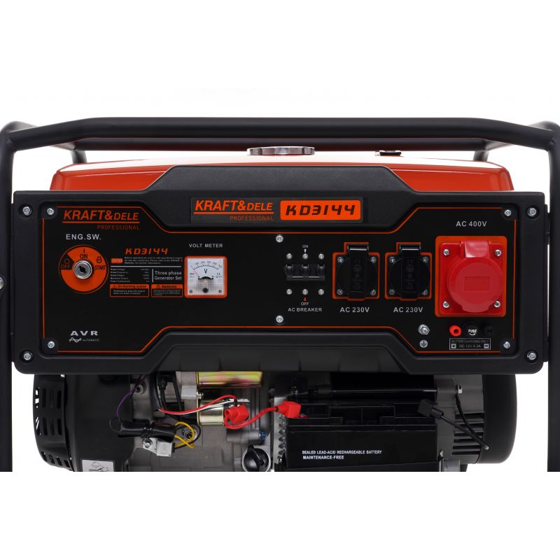 KRAFT&DELE KD3144 Trojfázová elektrocentrála 7000W 230/380V 7kw AVR