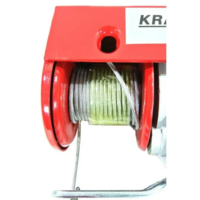 KRAFT&DELE KD1526 Elektrický lanový navijak 400 / 800kg 1300W žeriav, kladkostroj