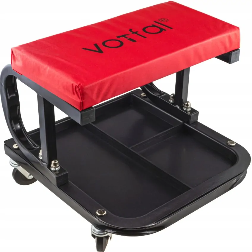 GEKO G10825 Dielenská pracovná stolička pojazdné sedadlo s poličkou