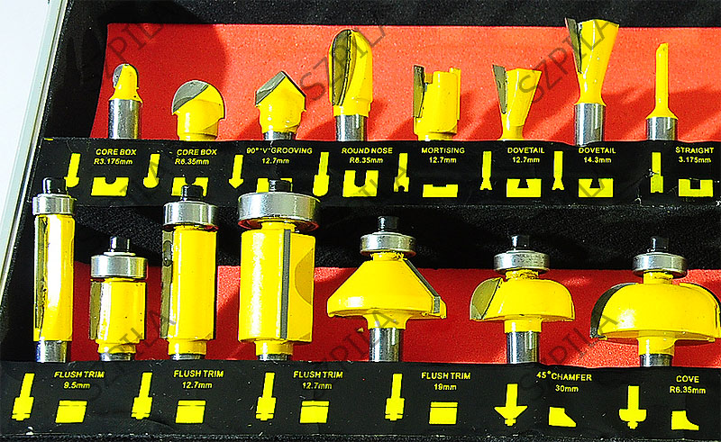 VEĽKÁ SADA FRÉZ 35 kusov kufrík FRÉZKA