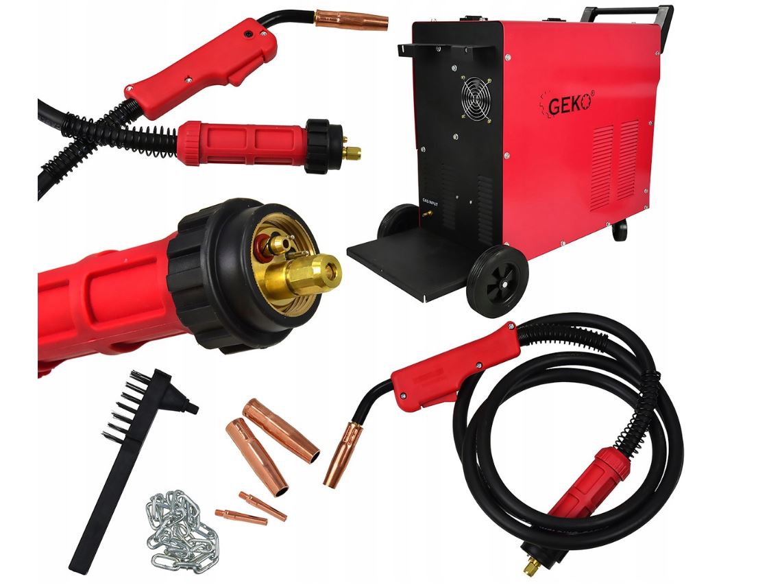 GEKO G80094 Poloautomatická zváračka MAG 250A Zvárací invertor + príslušenstvo