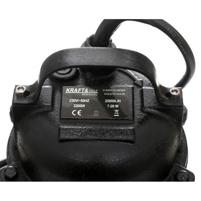 KRAFT&DELE KD764 Ponorné čerpadlo na vodu s drvičom 230V 3200W 2"