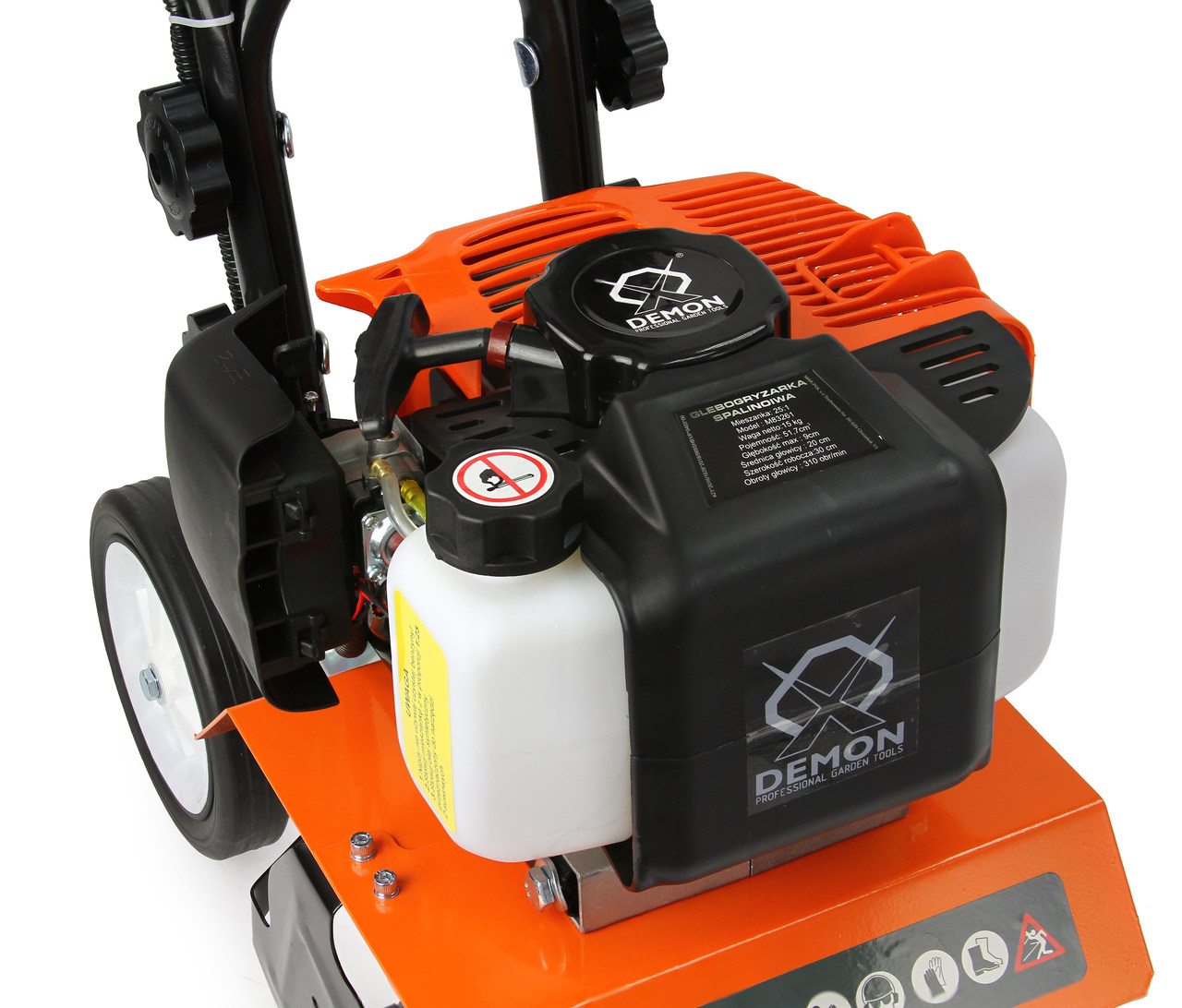 DEMON M83261 2T Motorový kultivátor kyprič pôdy prevzdušňovač rotavátor 1,4kW 51,7cm3
