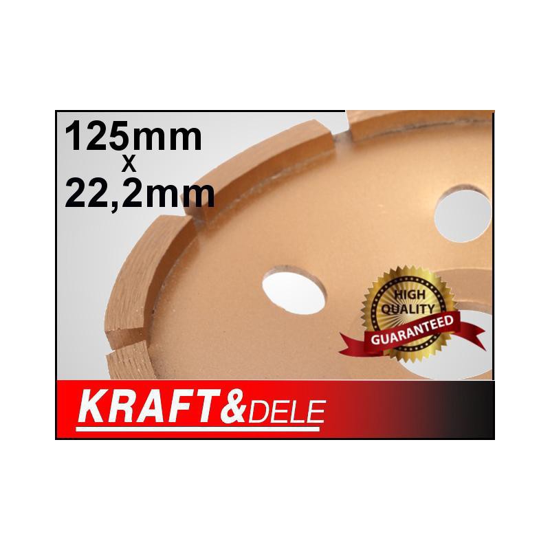 Kraft&Dele KD1954 125mm Diamantový brúsny kotúč do betónu SEGMENTOVÝ