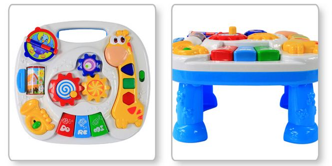 PLF 3851 INTERAKTÍVNY STOLÍK STôL HRAČKA PRE DETI žirafa