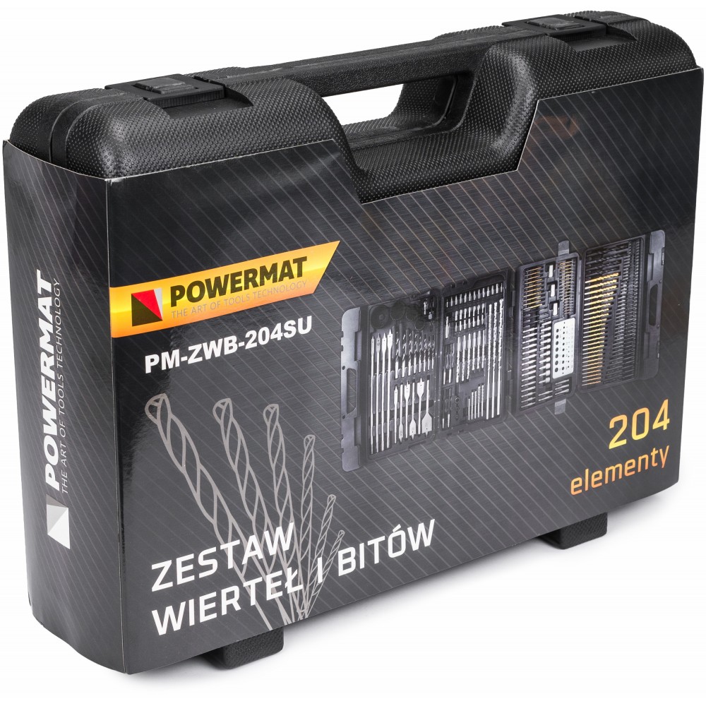Powermat PM-ZWB-204SU Sada náradia 204ks vrtáky, bity na kov, betón, drevo