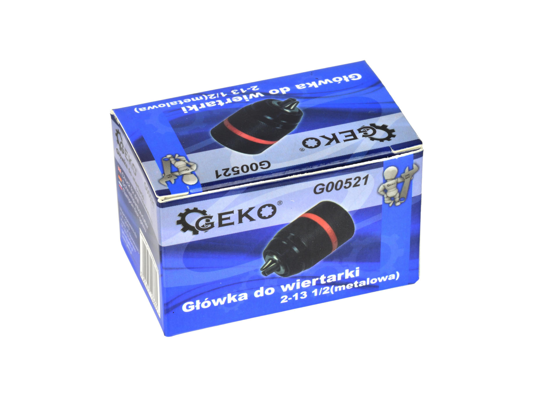 Geko G00521 Rýchloupínacia skľučovadlová hlava na vŕtačku kovová, skľučovadlo 2-13 1/2"