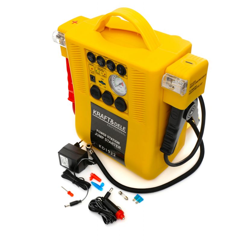 Kraft&Dele KD1922 Nabíjačka autobatérií z kompresorom 4v1 12V