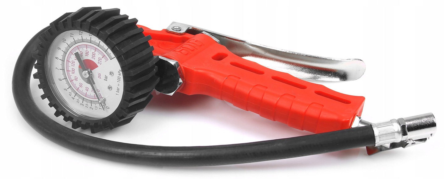 Mar-pol M80701 Pištoľ na hustenie pneumatík s manometrom 16 bar hadička 350mm