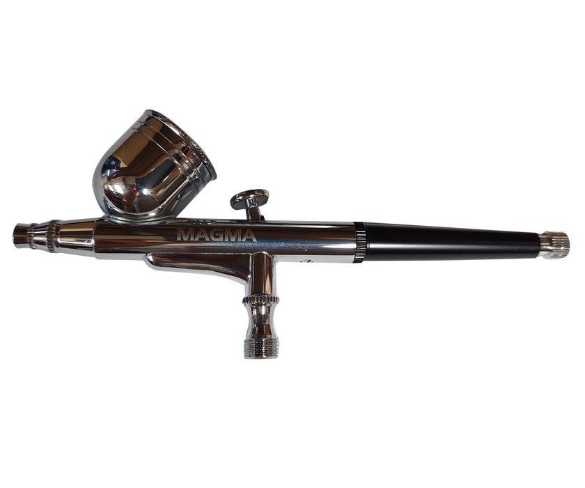 MAGMA TG130K Airbrush striekacia pištoľ AB130K sada na maľovanie nanášanie farby 0,2 0,3 0,5mm + hadica 1,8m