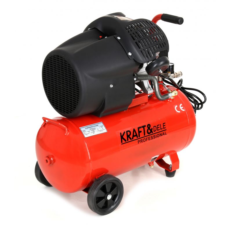 Kraft&Dele KD1484 KOMPRESOR OLEJOVÝ 50L 3kW / 4HP 13,6A 2piest