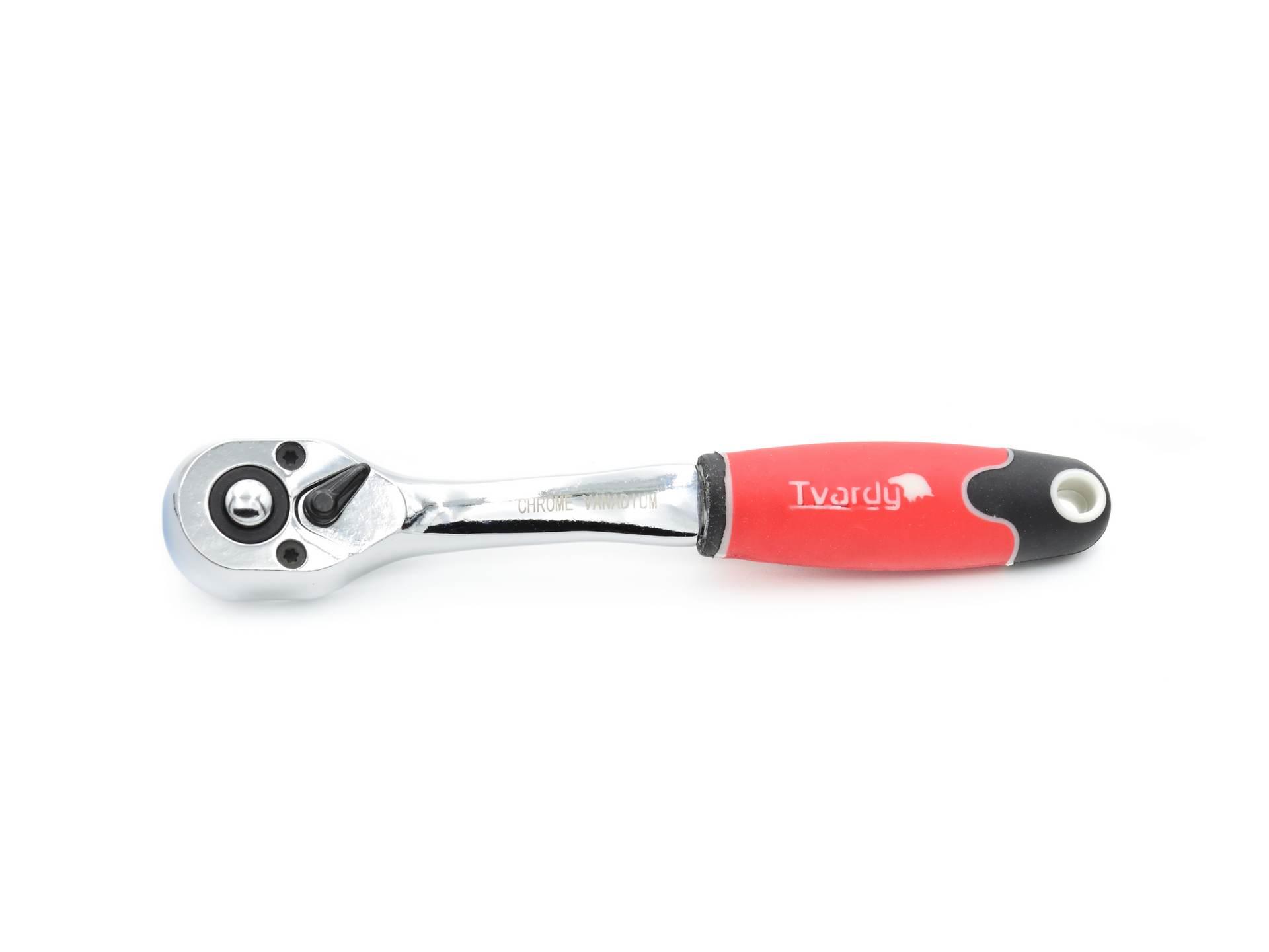 Geko T00110 Račňa 1/4" TVARDY Kľúč gumová rukoväť
