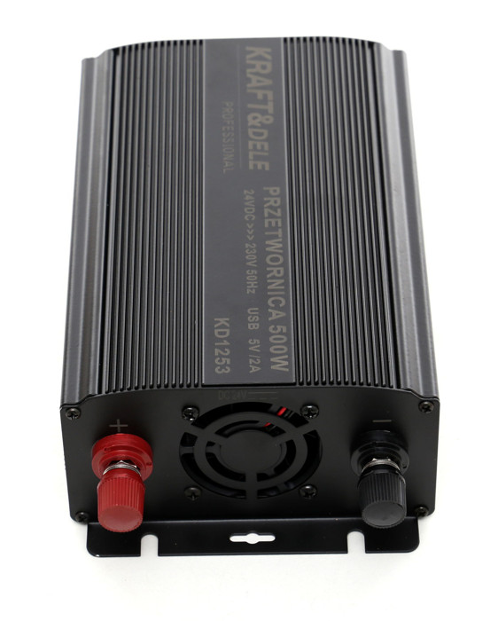 Kraft&Dele KD1250 Menič napätia konvertor 12V DC - 230V AC 350W