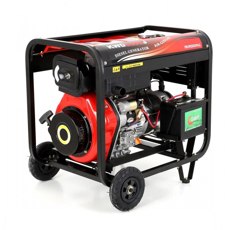 Kraft&Dele KD122 6,5kW ELEKTROCENTRÁLA generátor prúdu 12V / 230V DIESEL AVR